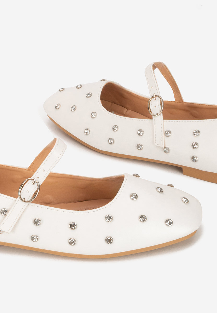 Ballerine con cinturino Anirra bianchi