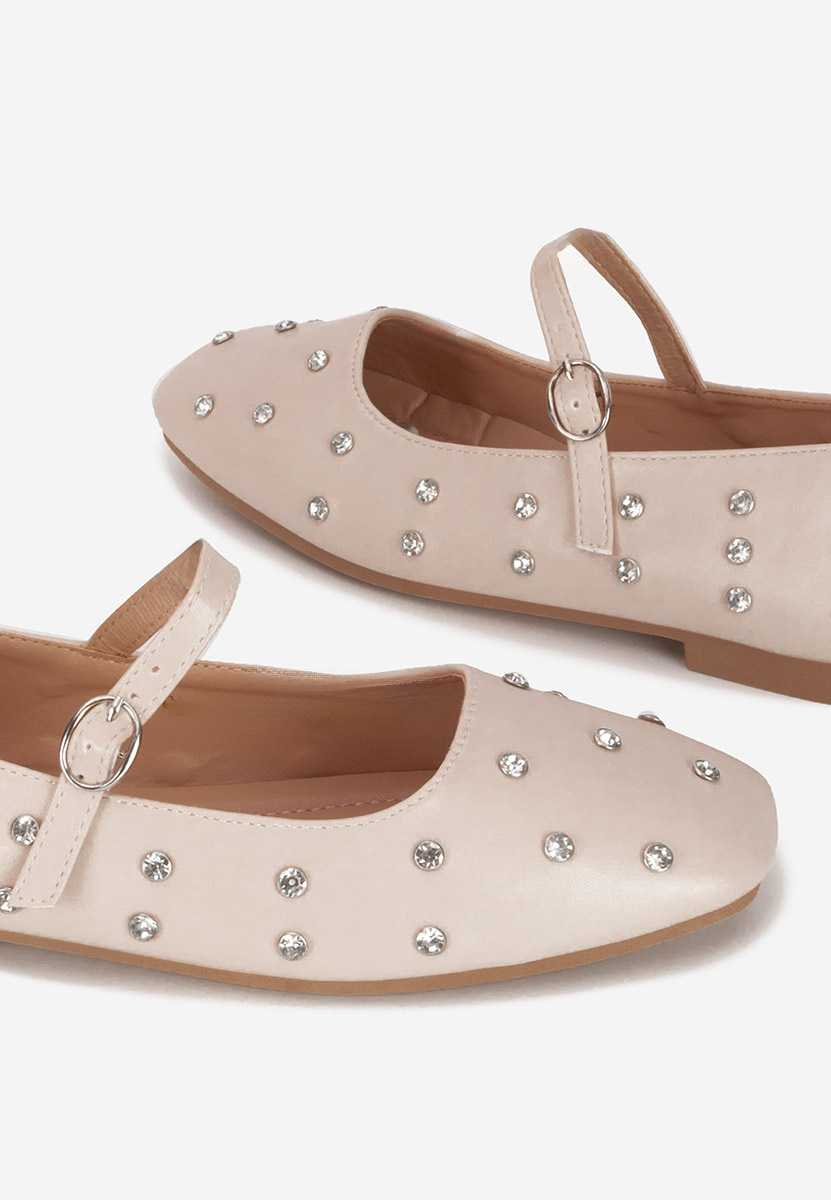 Ballerine con cinturino Anirra beige