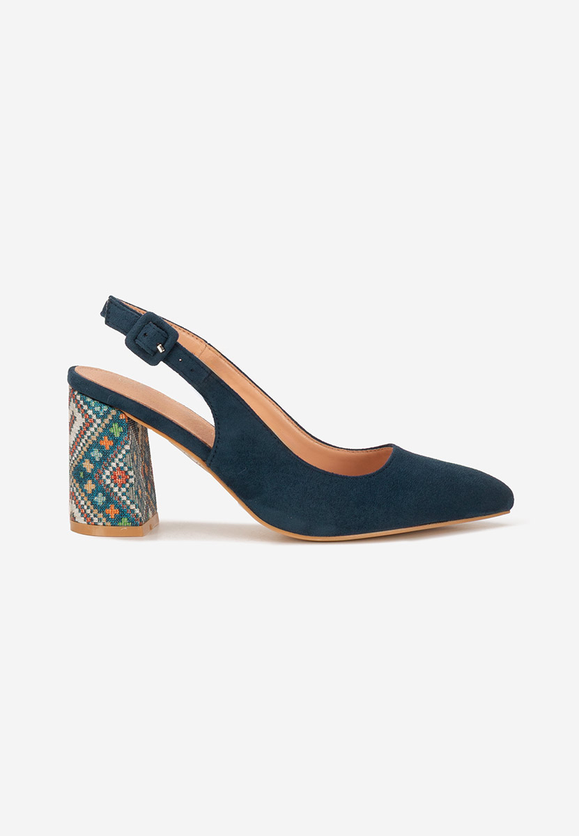 Décolleté Slingback Alesiella blu marine