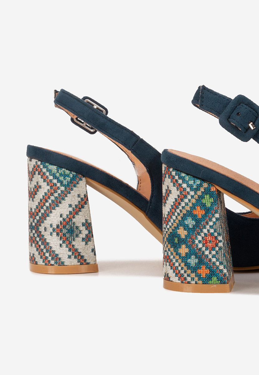 Décolleté Slingback Alesiella blu marine