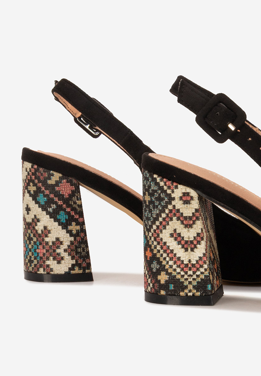 Décolleté Slingback Alesiella nero