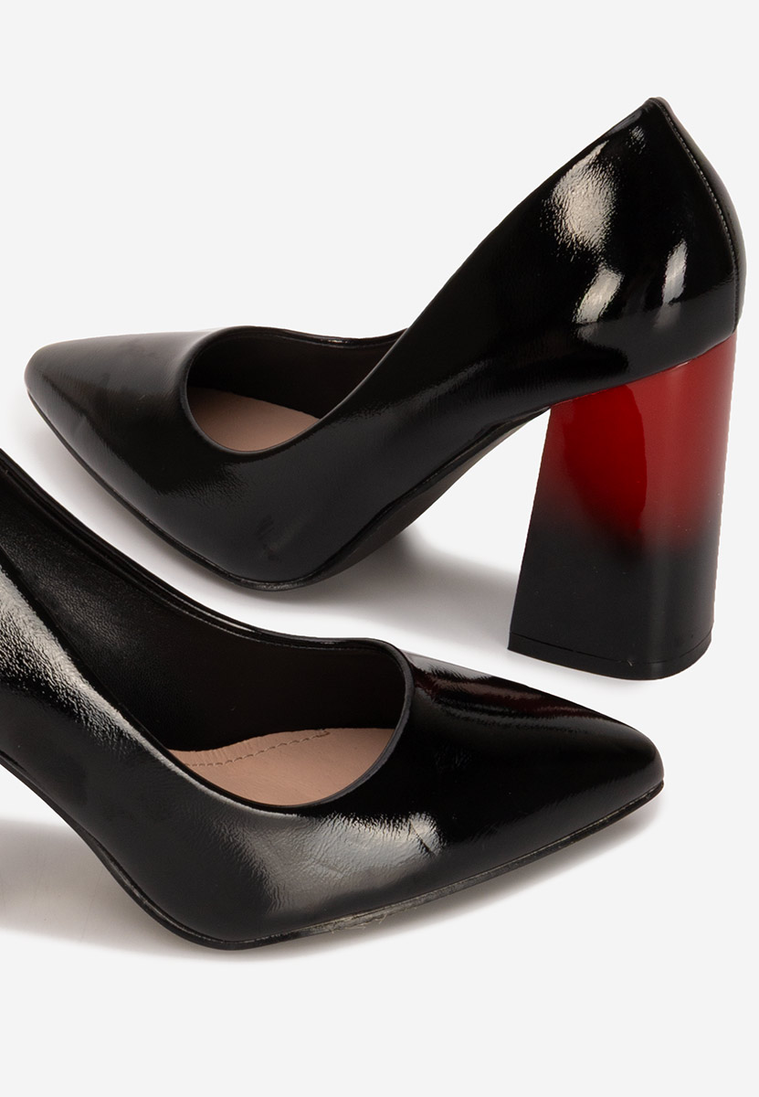 Décolleté tacco largo Emmelia V2 nero