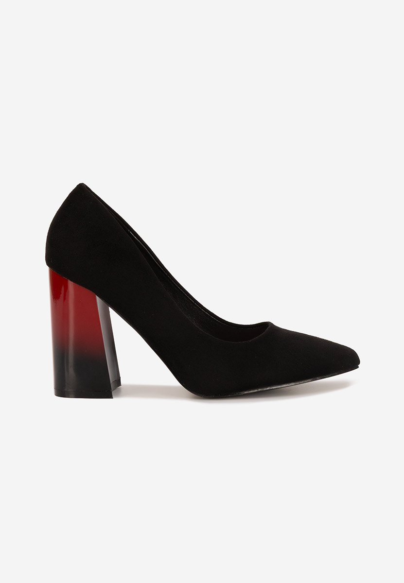 Décolleté tacco largo Emmelia nero