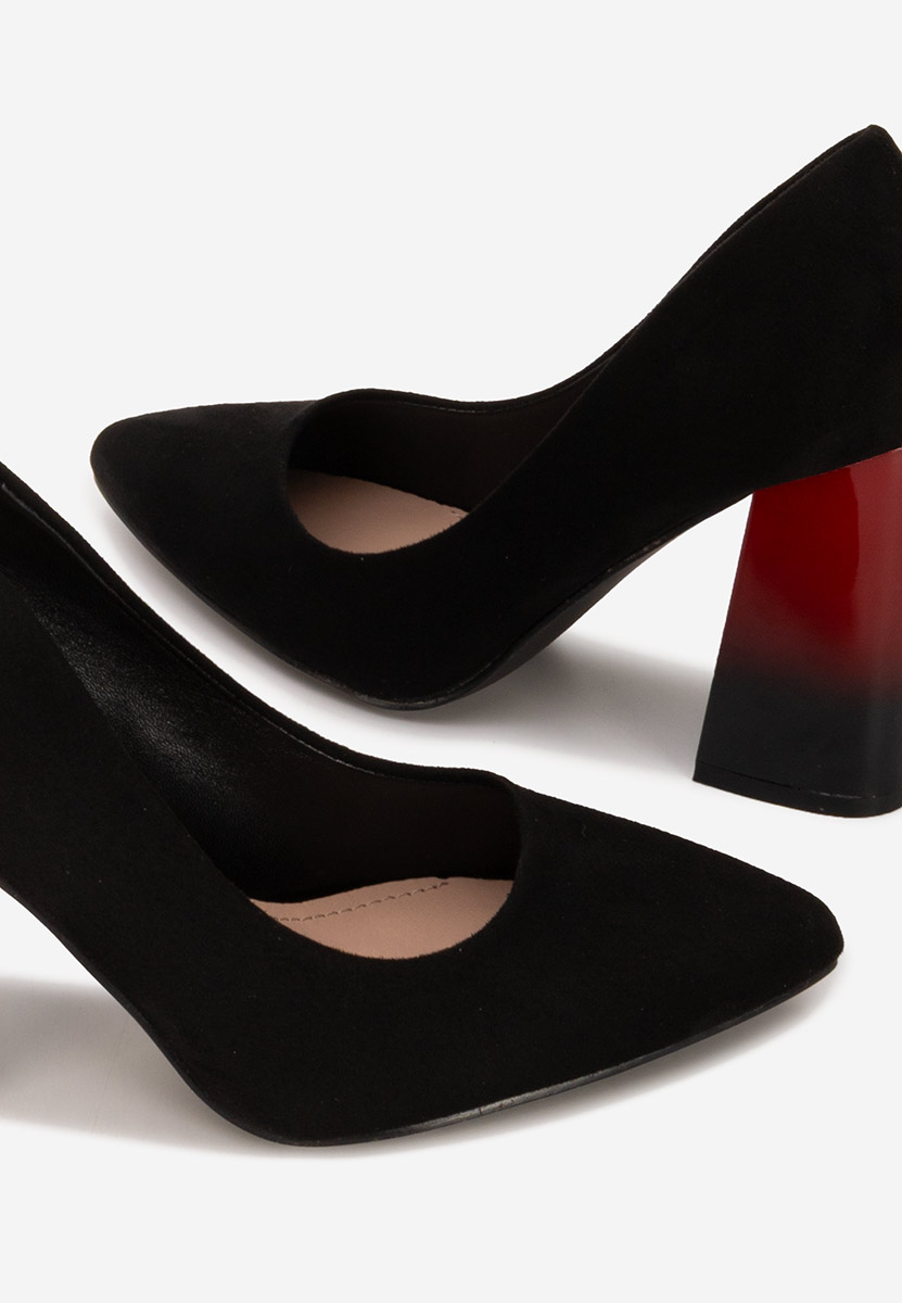 Décolleté tacco largo Emmelia nero