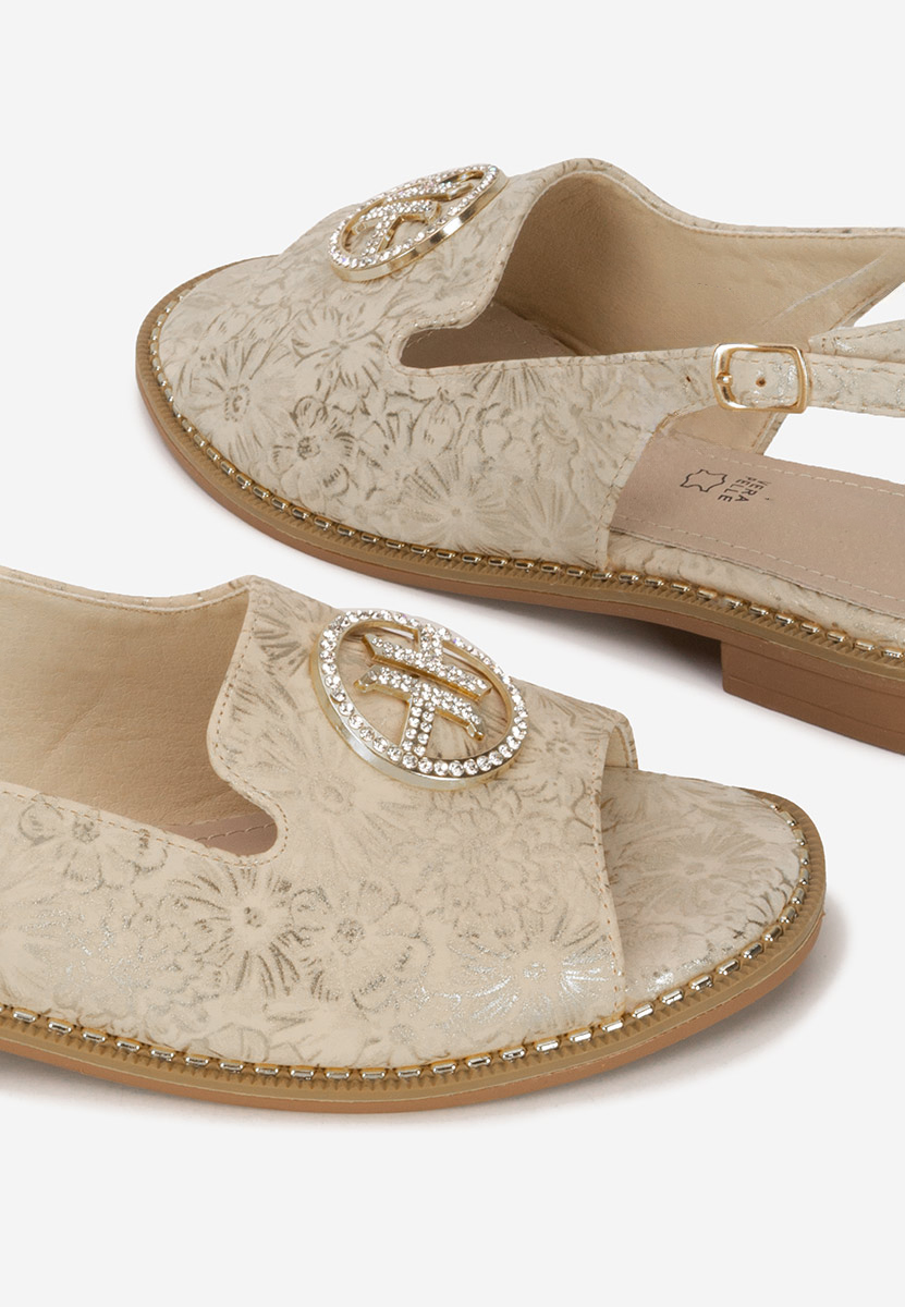 Sandali bassi eleganti Nariam oro