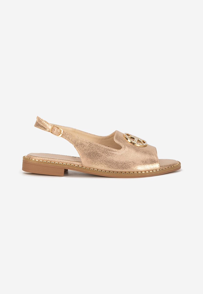 Sandali bassi eleganti Nariam champagne