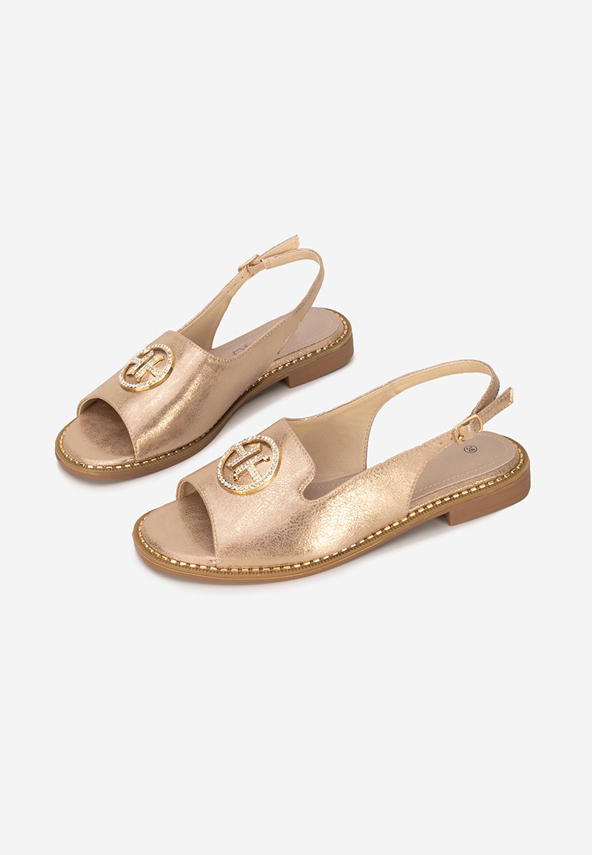 Sandali bassi eleganti Nariam champagne