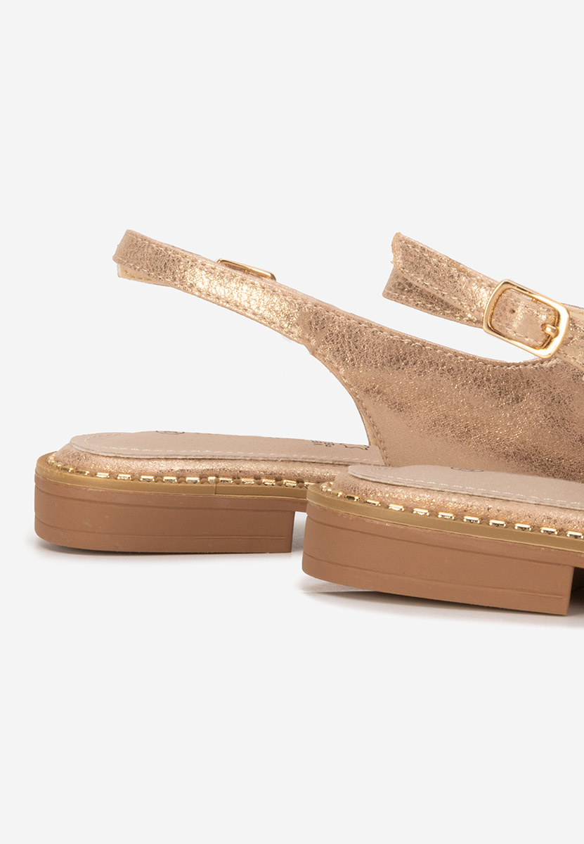 Sandali bassi eleganti Nariam champagne