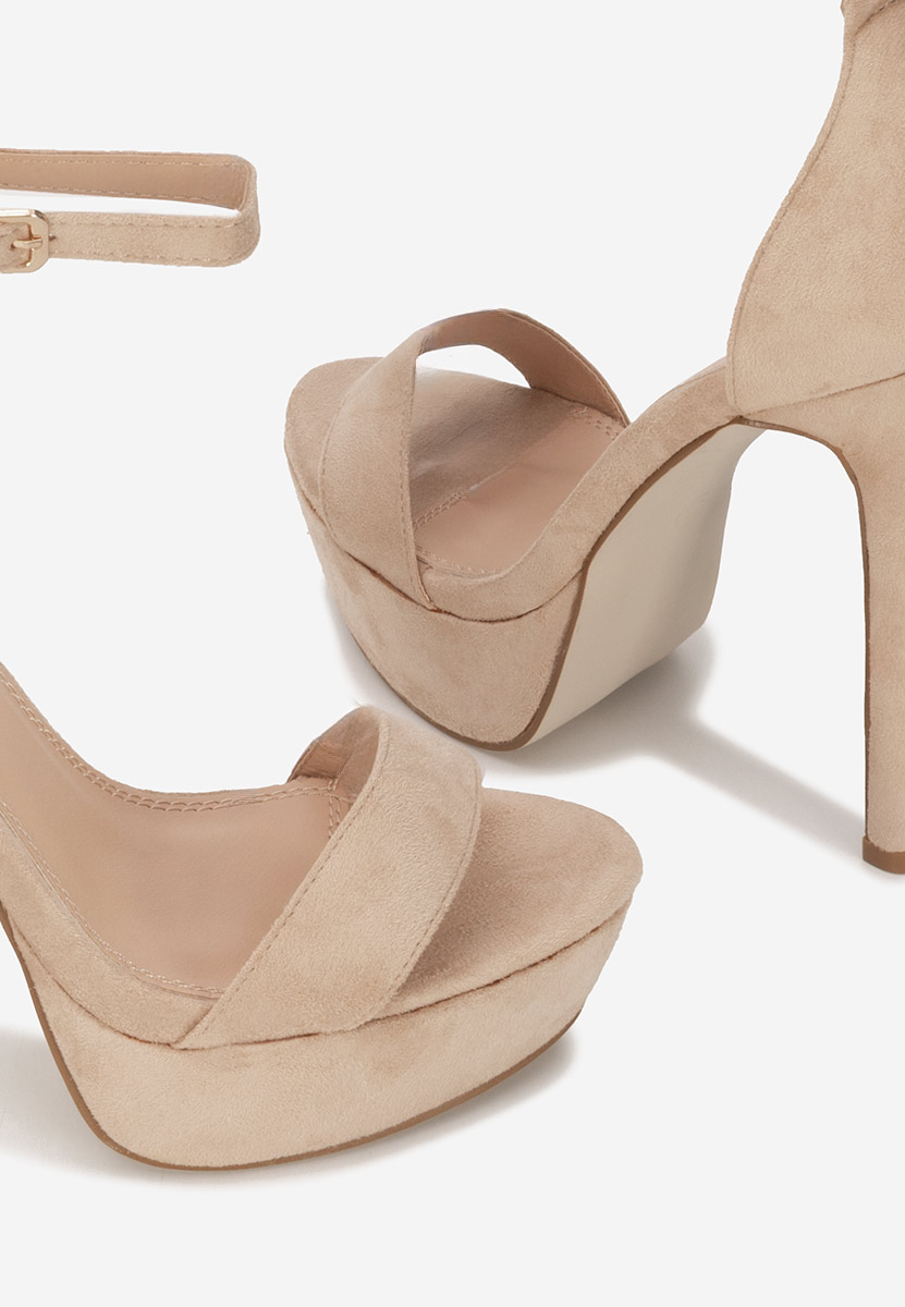 Sandali tacco alto Arianela beige