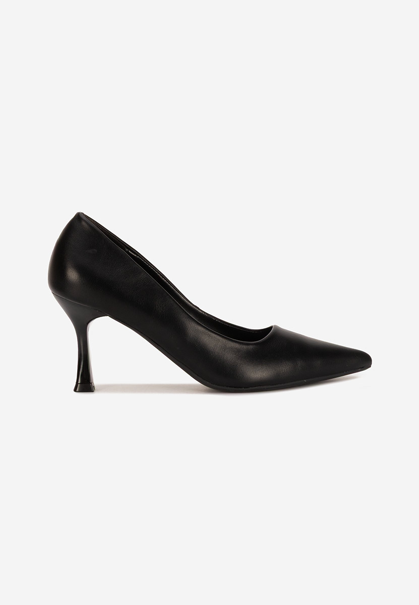 Décolleté tacco largo Amadea nero