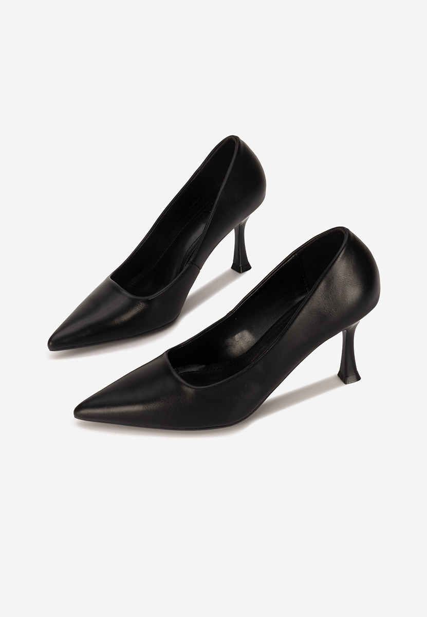Décolleté tacco largo Amadea nero
