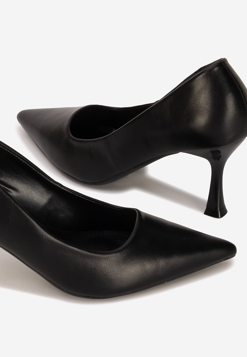Décolleté tacco largo Amadea nero