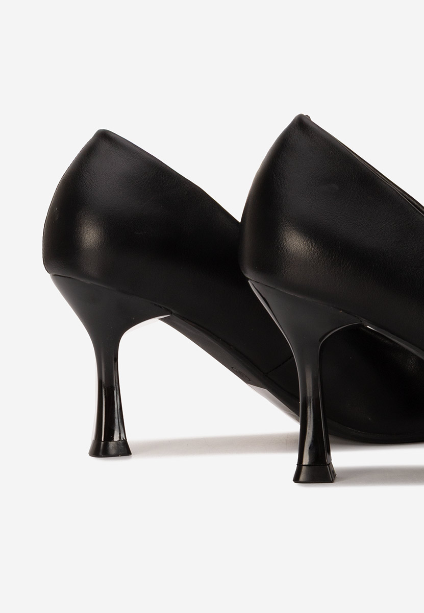Décolleté tacco largo Amadea nero