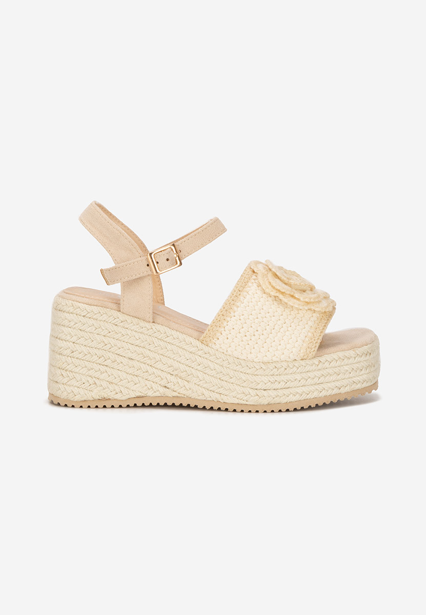 Sandali con zeppa Lorine beige