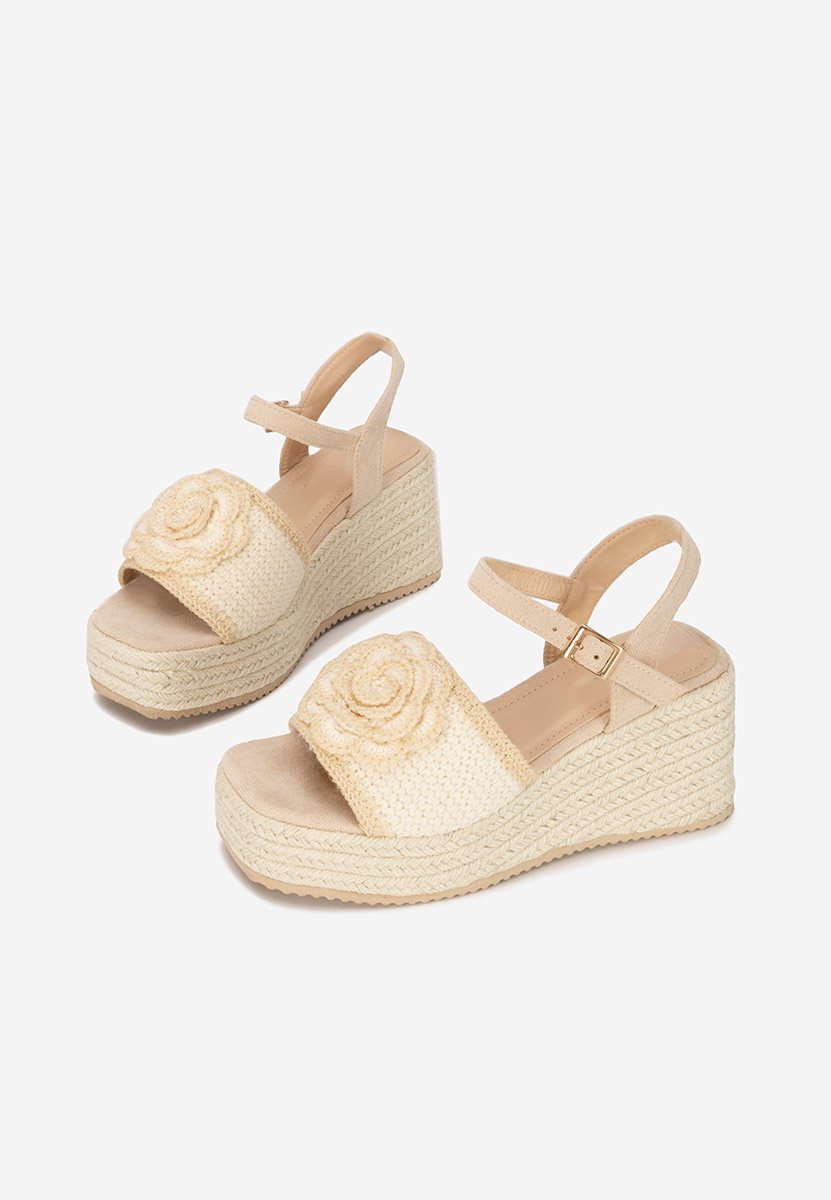 Sandali con zeppa Lorine beige