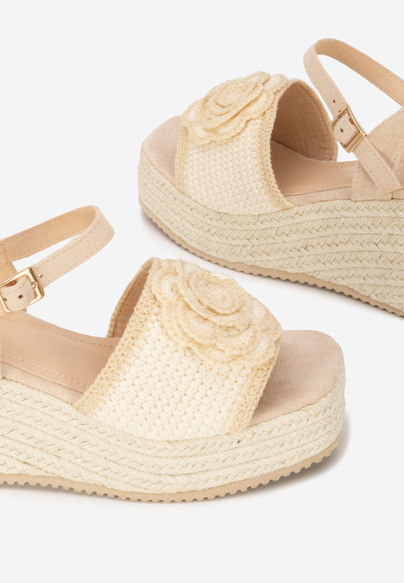Sandali con zeppa Lorine beige