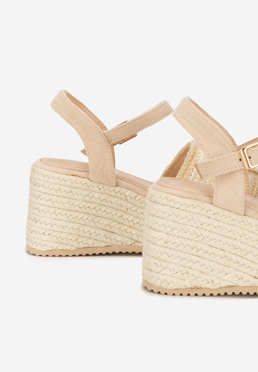 Sandali con zeppa Lorine beige