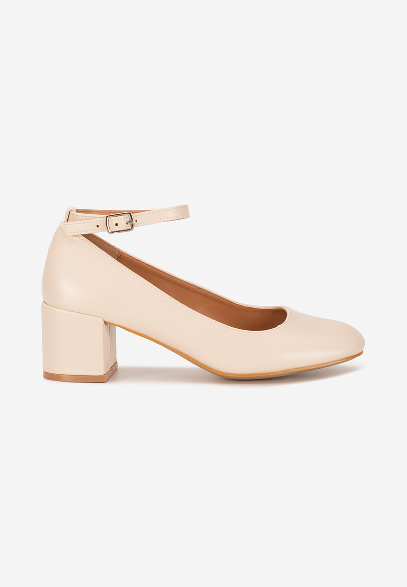 Décolleté con cinturino Allisa beige