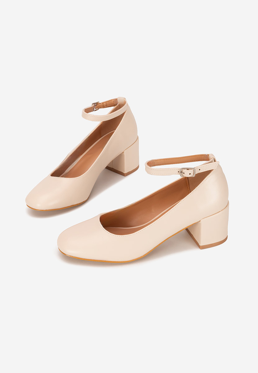 Décolleté con cinturino Allisa beige