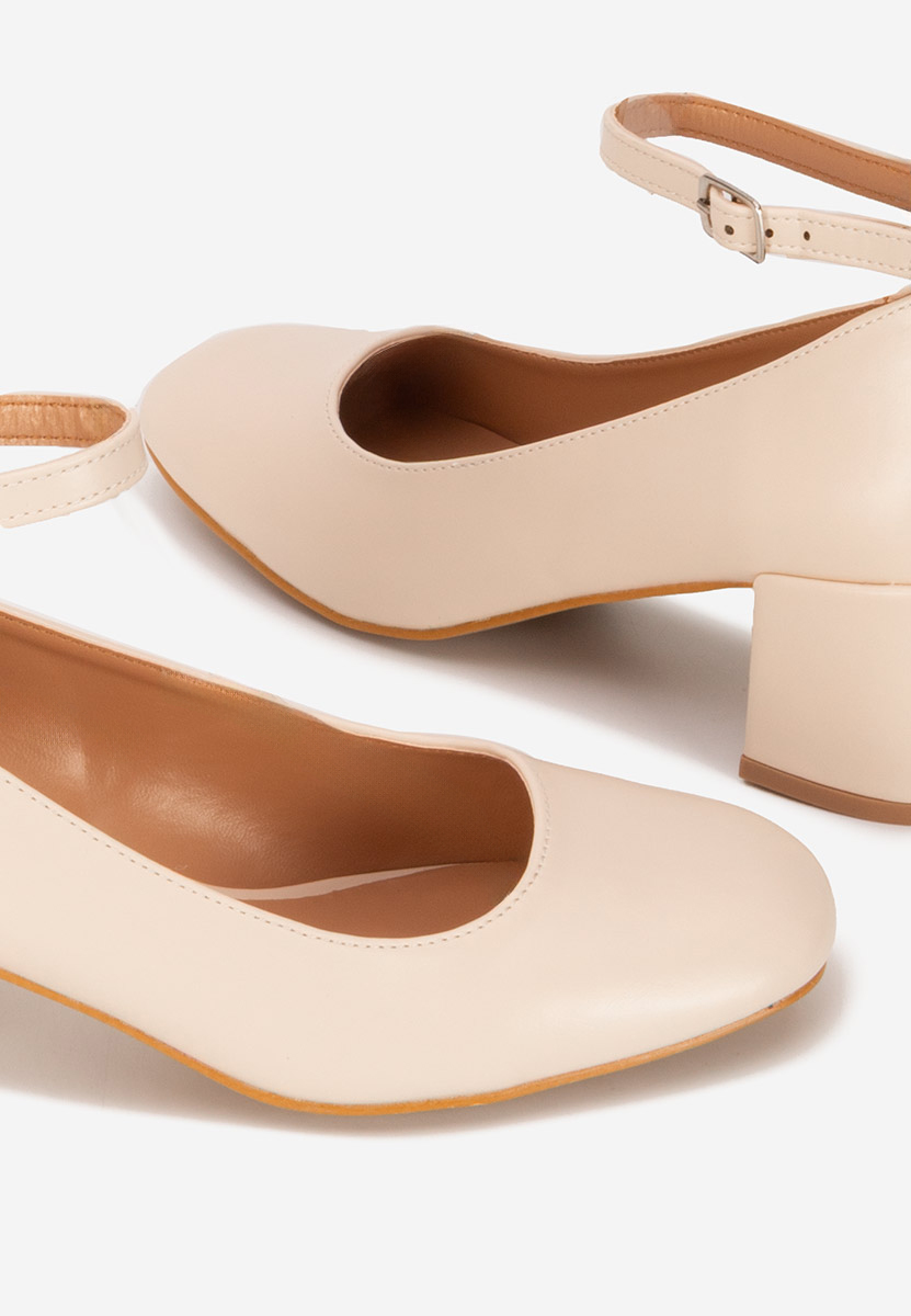 Décolleté con cinturino Allisa beige
