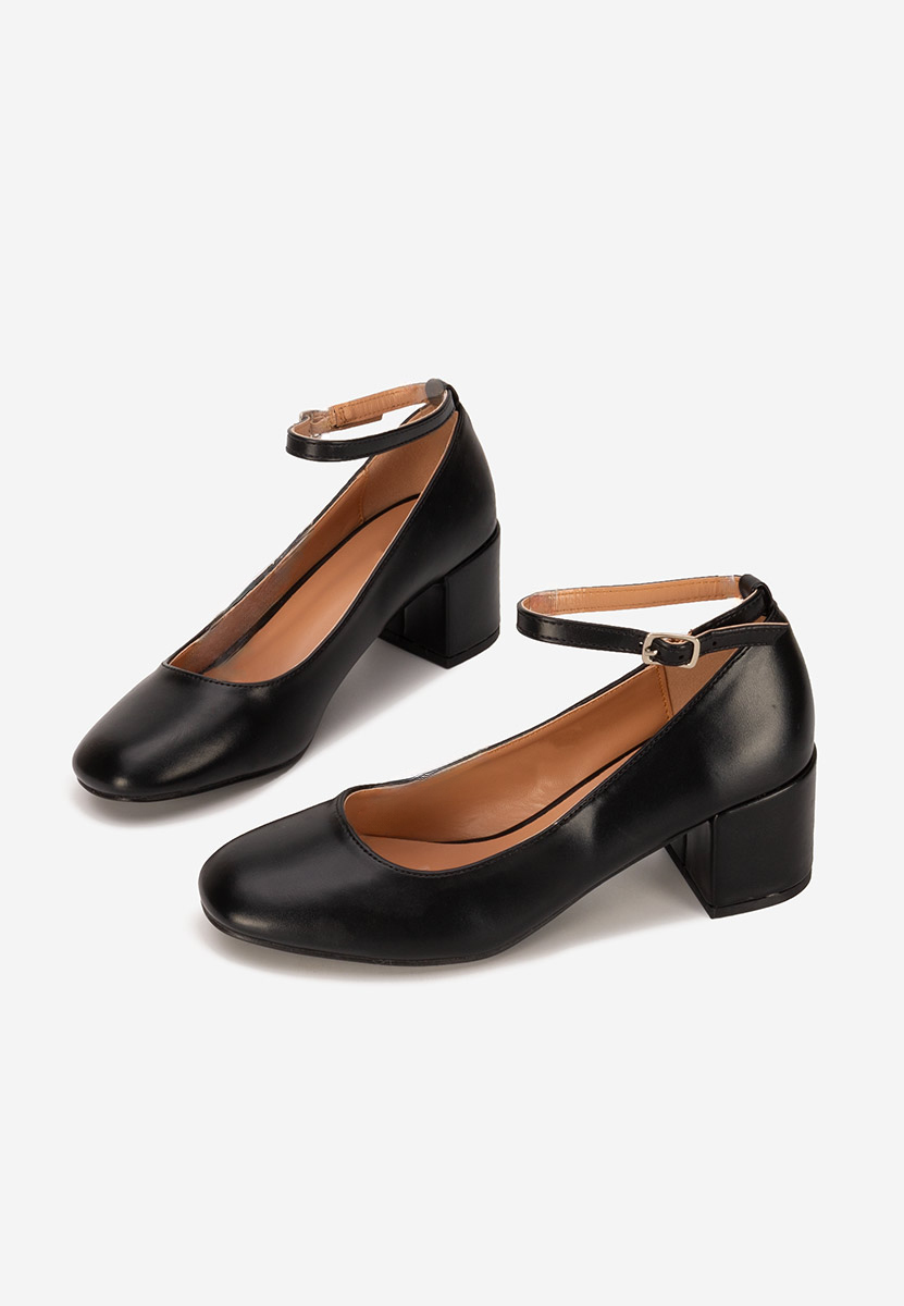 Décolleté con cinturino Allisa nero