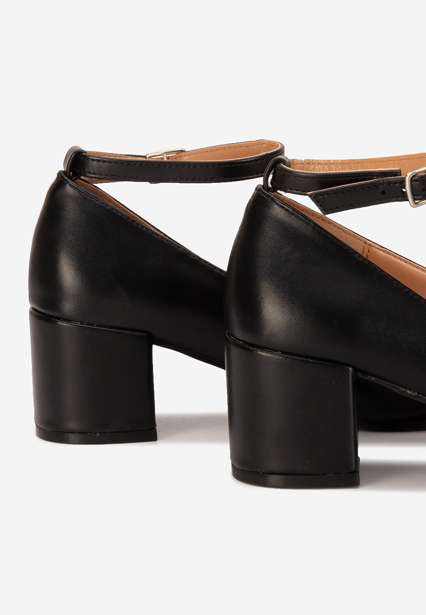 Décolleté con cinturino Allisa nero