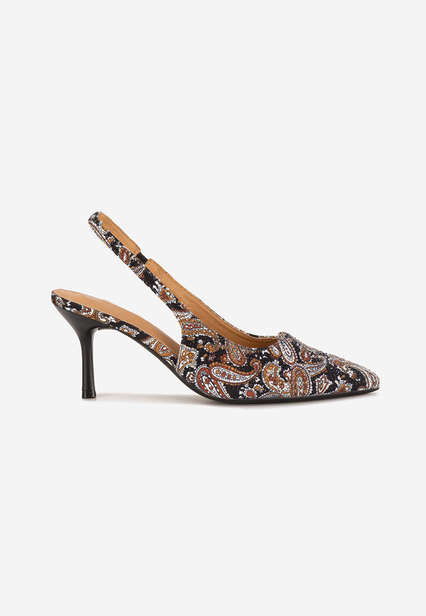 Décolleté Slingback Ivorya nero