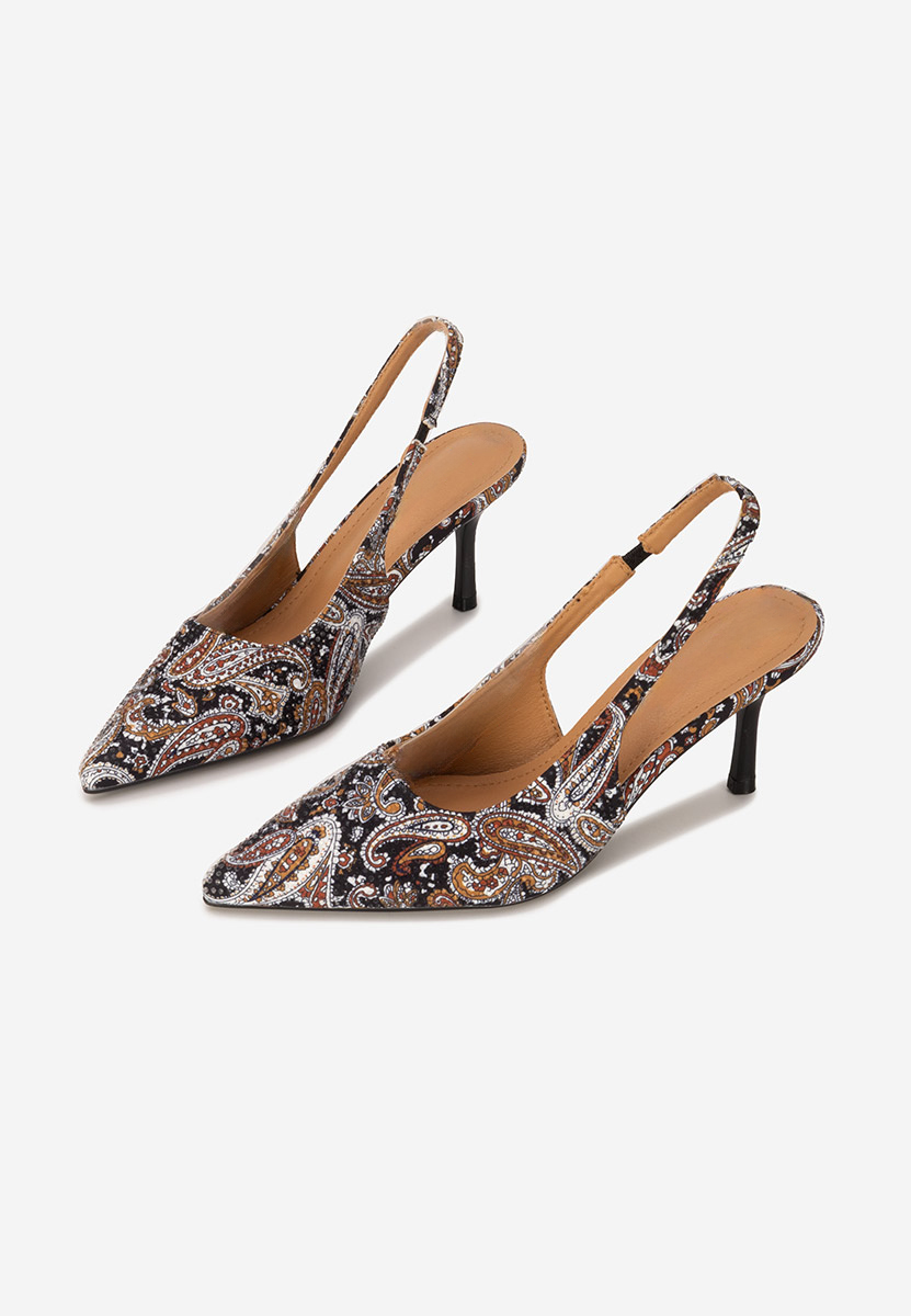 Décolleté Slingback Ivorya nero