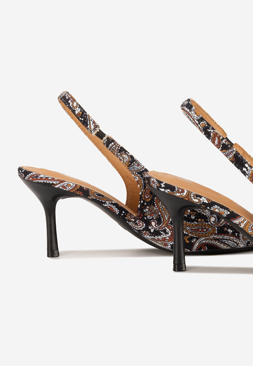 Décolleté Slingback Ivorya nero