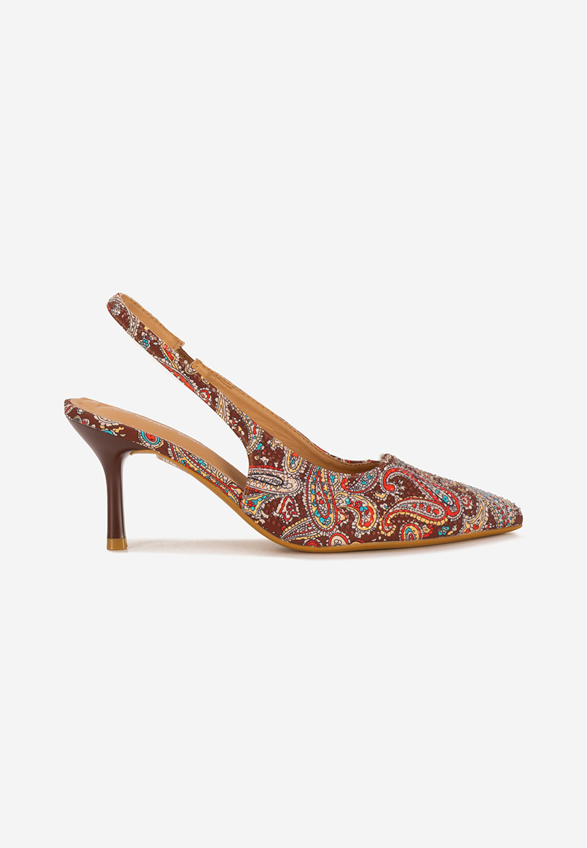 Décolleté Slingback Ivorya marrone