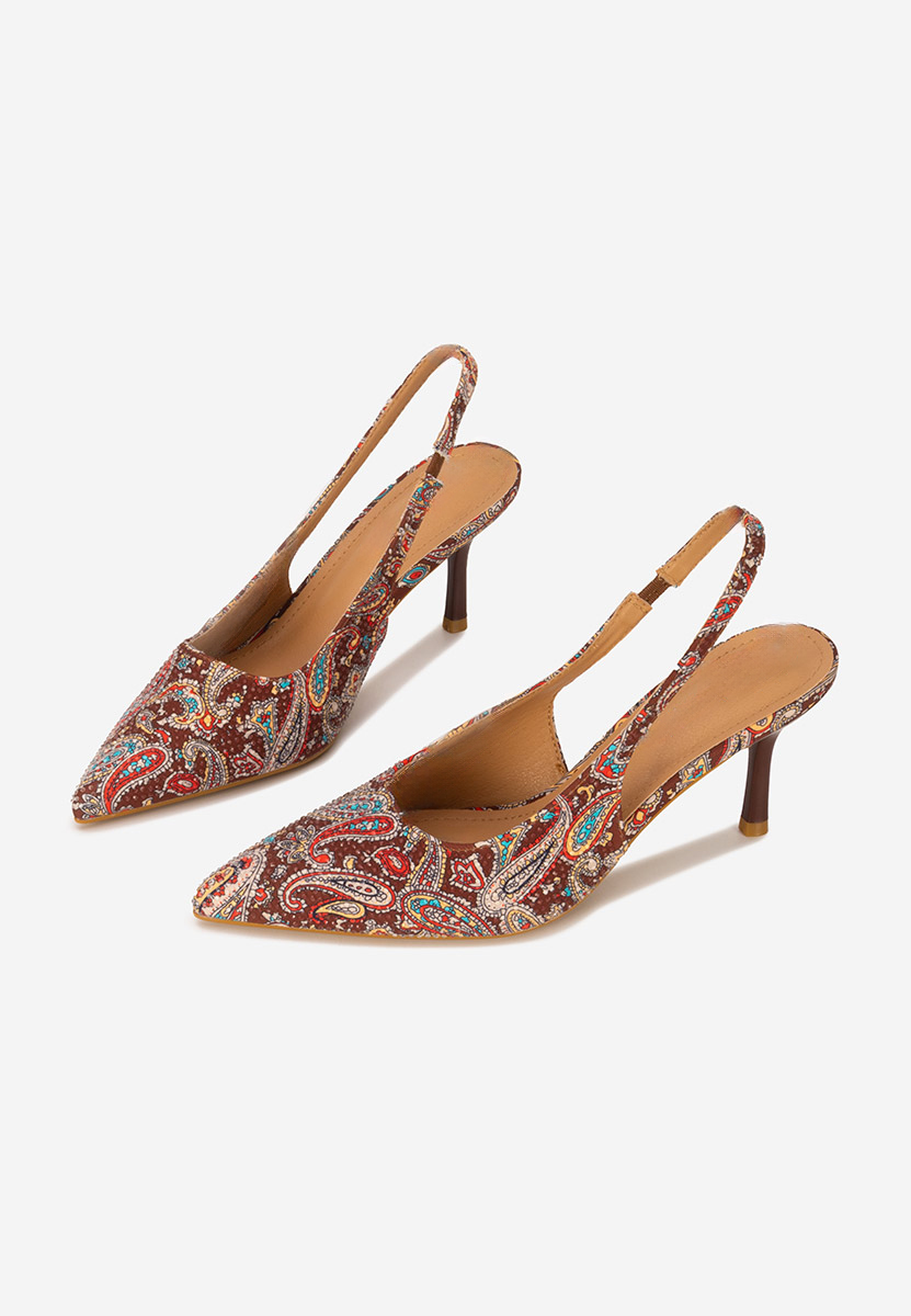 Décolleté Slingback Ivorya marrone