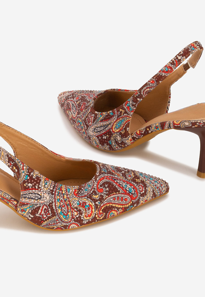 Décolleté Slingback Ivorya marrone