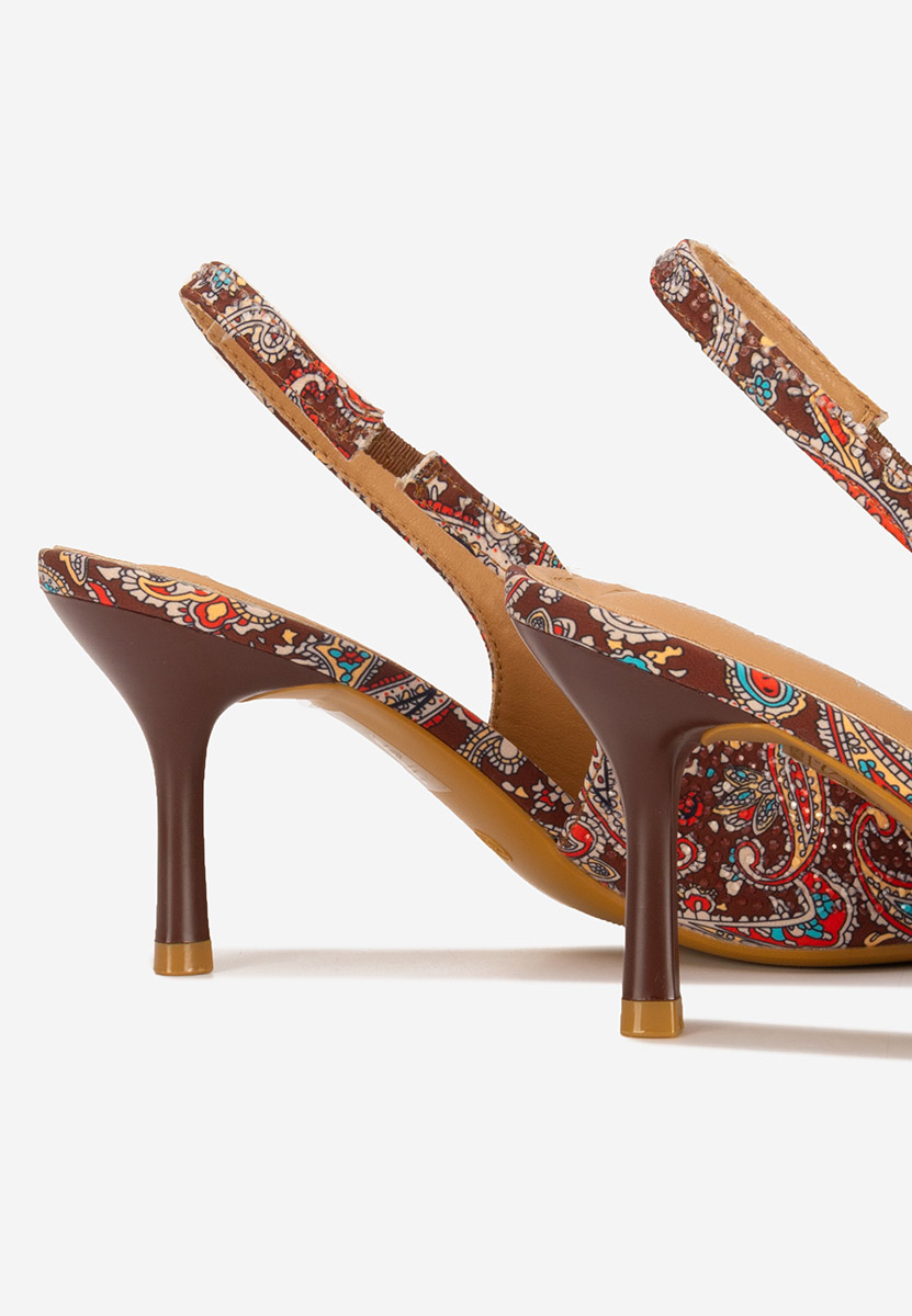 Décolleté Slingback Ivorya marrone