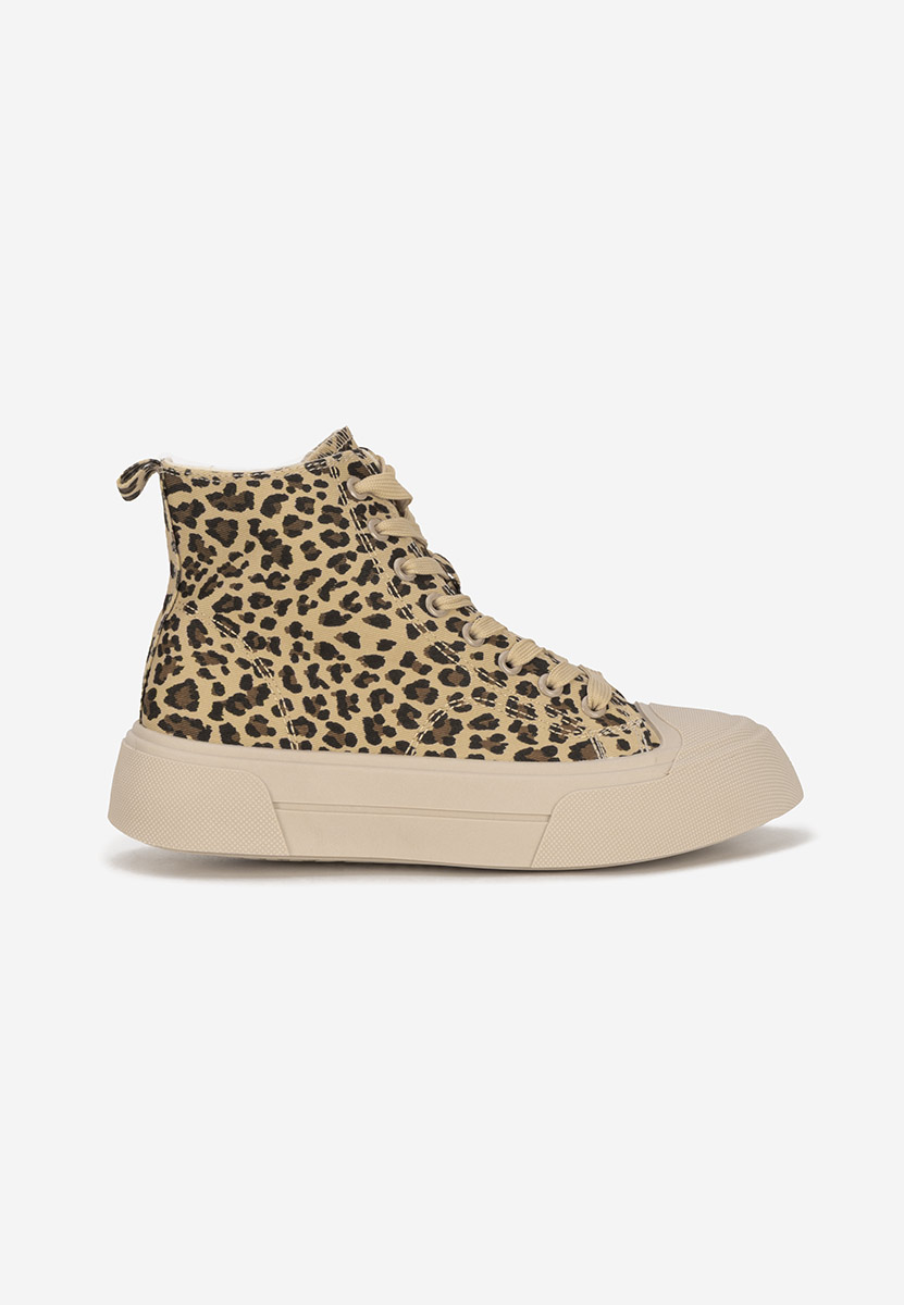 Scarpe da ginnastica High-Top Minoda leopardi