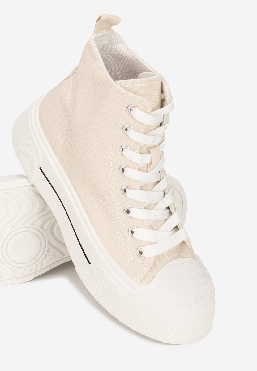 Scarpe da ginnastica High-Top Minoda beige