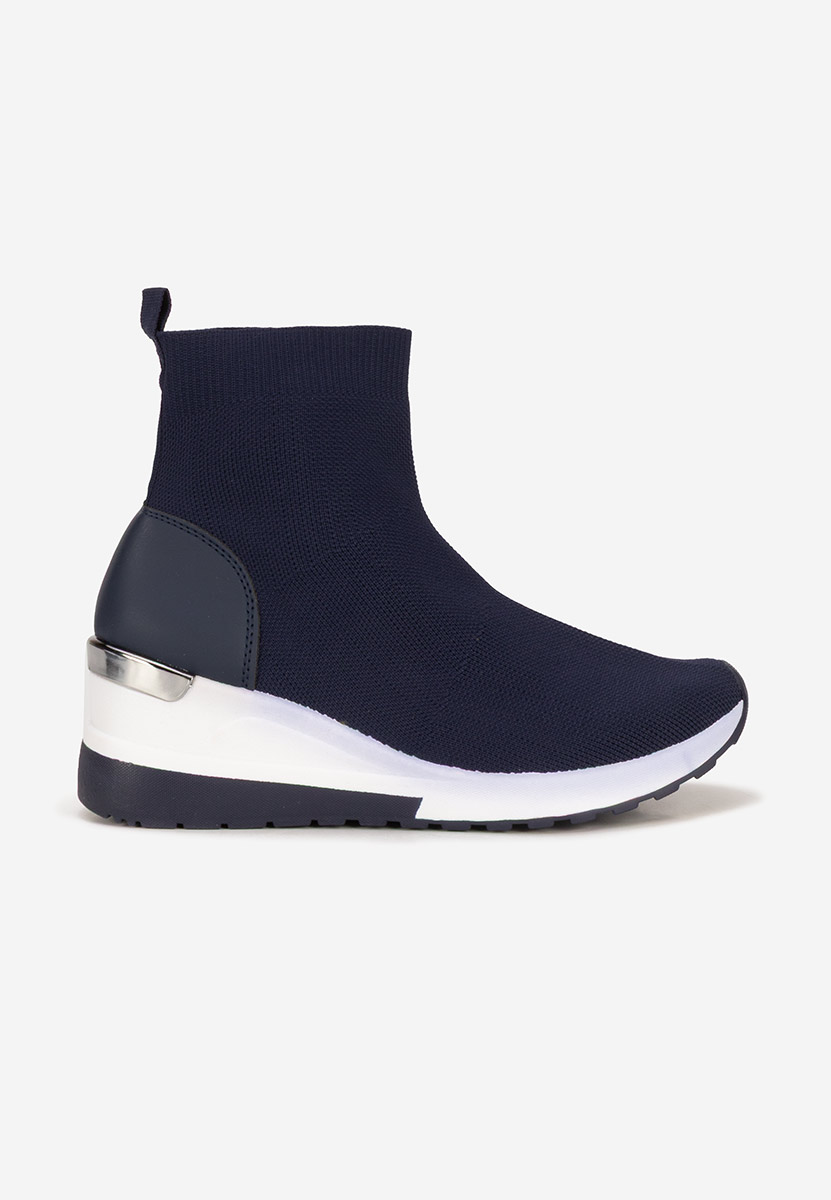 Sneakers donna alte tipo calzino Jessina blu marine