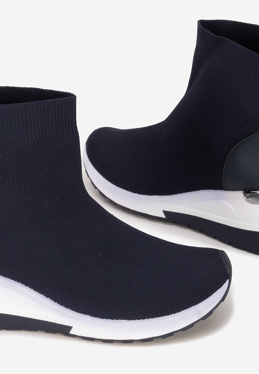 Sneakers donna alte tipo calzino Jessina blu marine