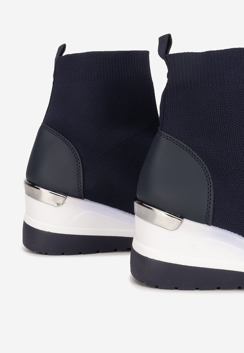Sneakers donna alte tipo calzino Jessina blu marine