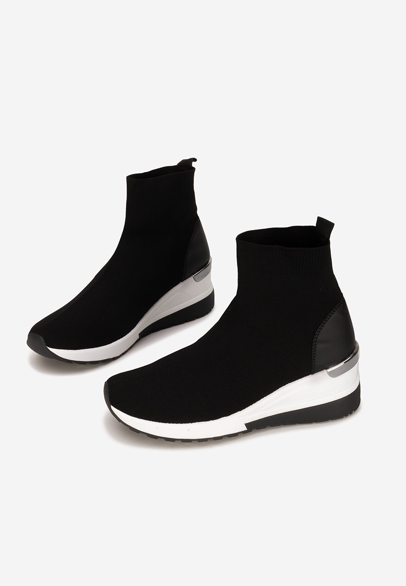 Sneakers donna alte tipo calzino Jessina nero