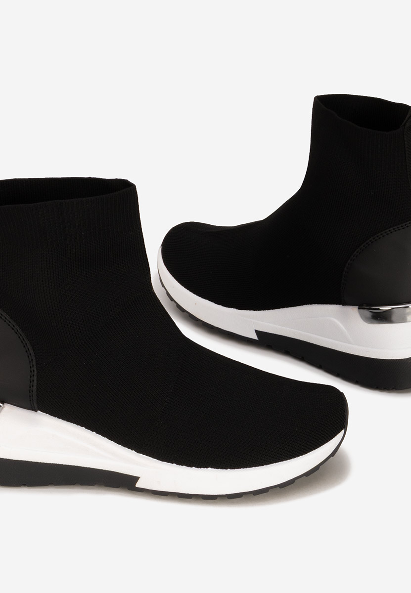 Sneakers donna alte tipo calzino Jessina nero