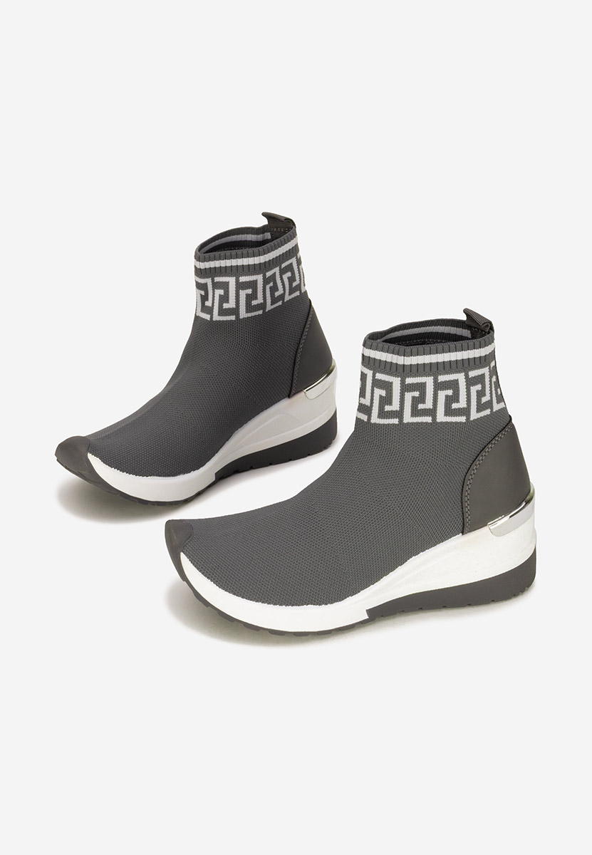 Sneakers donna alte tipo calzino Ofelina grigio