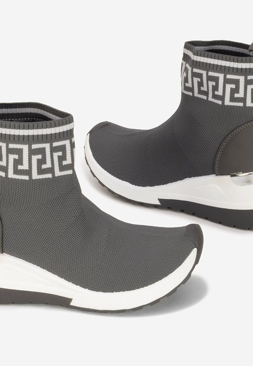 Sneakers donna alte tipo calzino Ofelina grigio