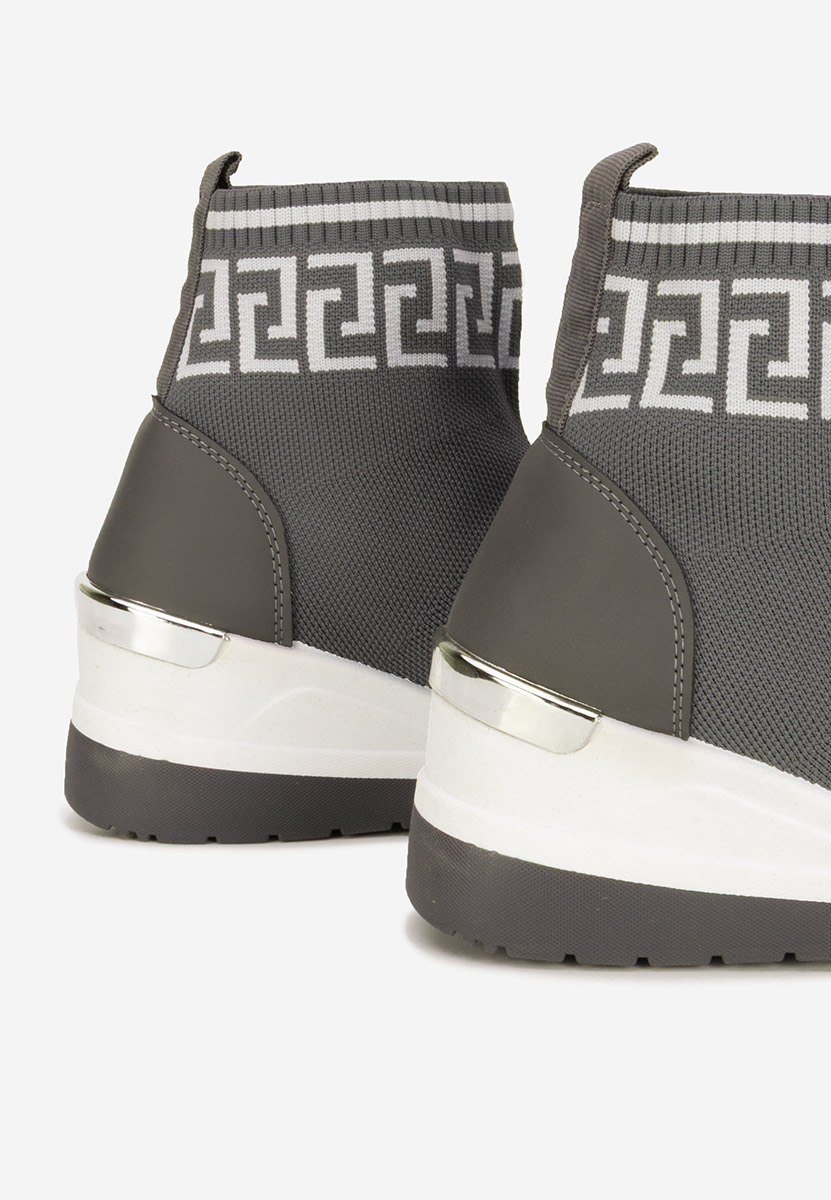 Sneakers donna alte tipo calzino Ofelina grigio