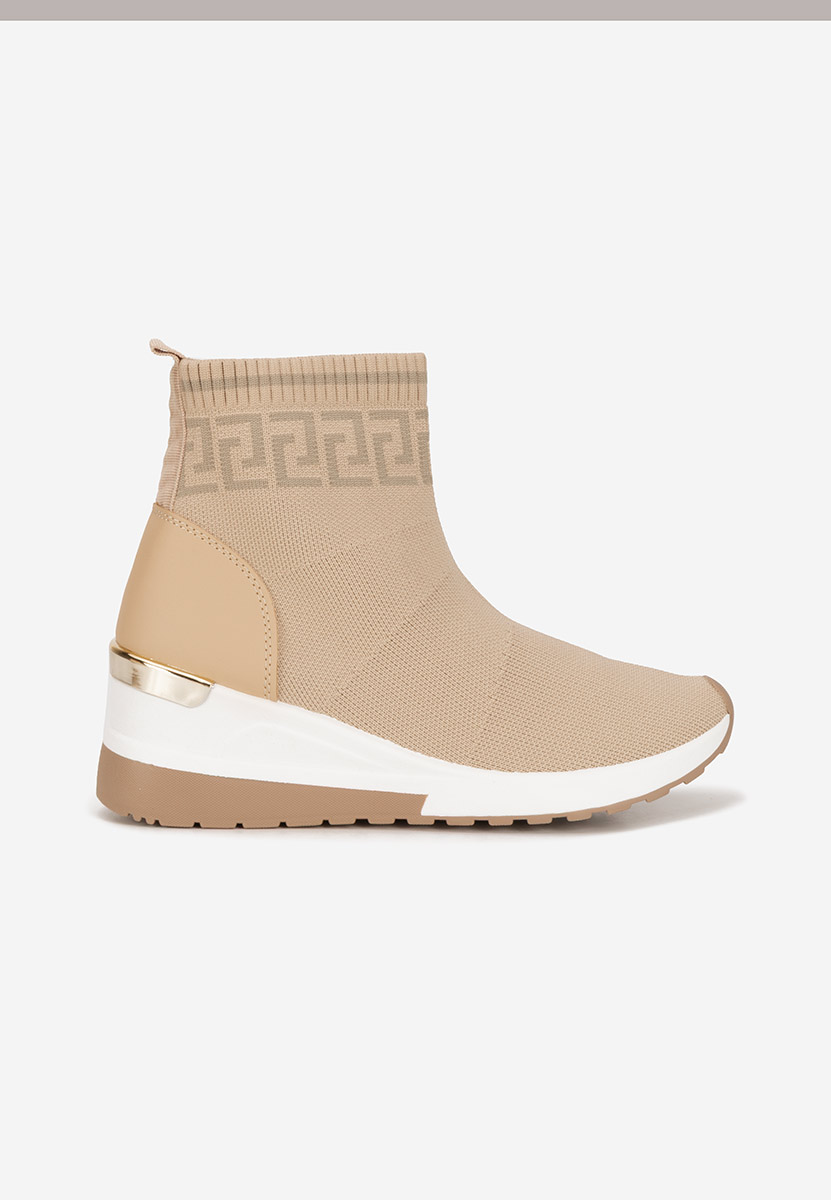 Sneakers donna alte tipo calzino Ofelina beige