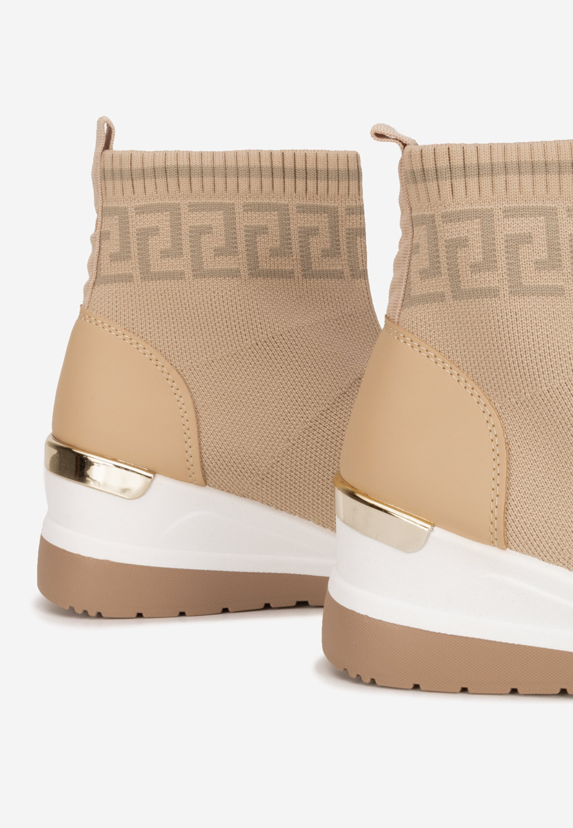 Sneakers donna alte tipo calzino Ofelina beige