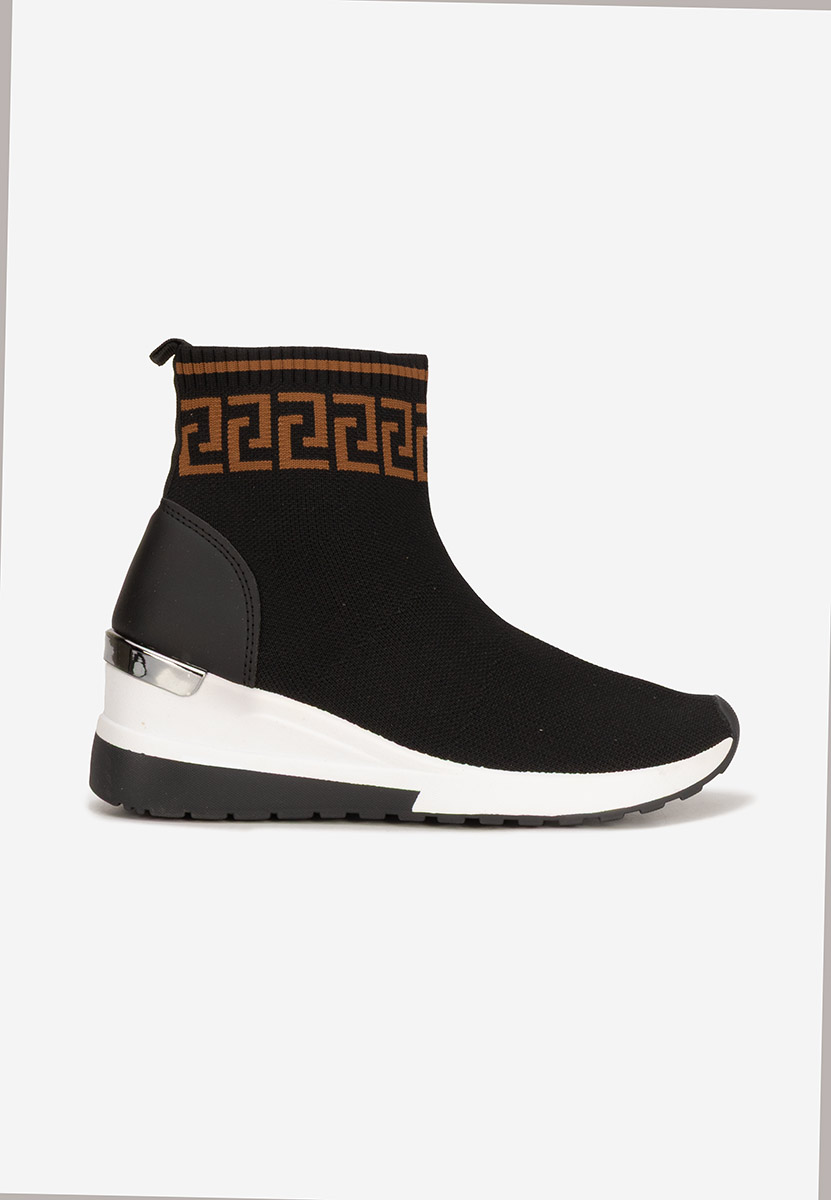 Sneakers donna alte tipo calzino Ofelina nero