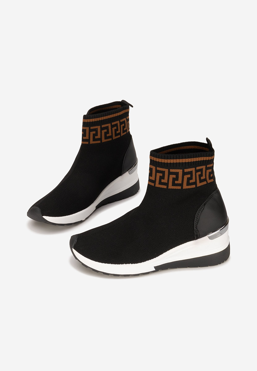 Sneakers donna alte tipo calzino Ofelina nero
