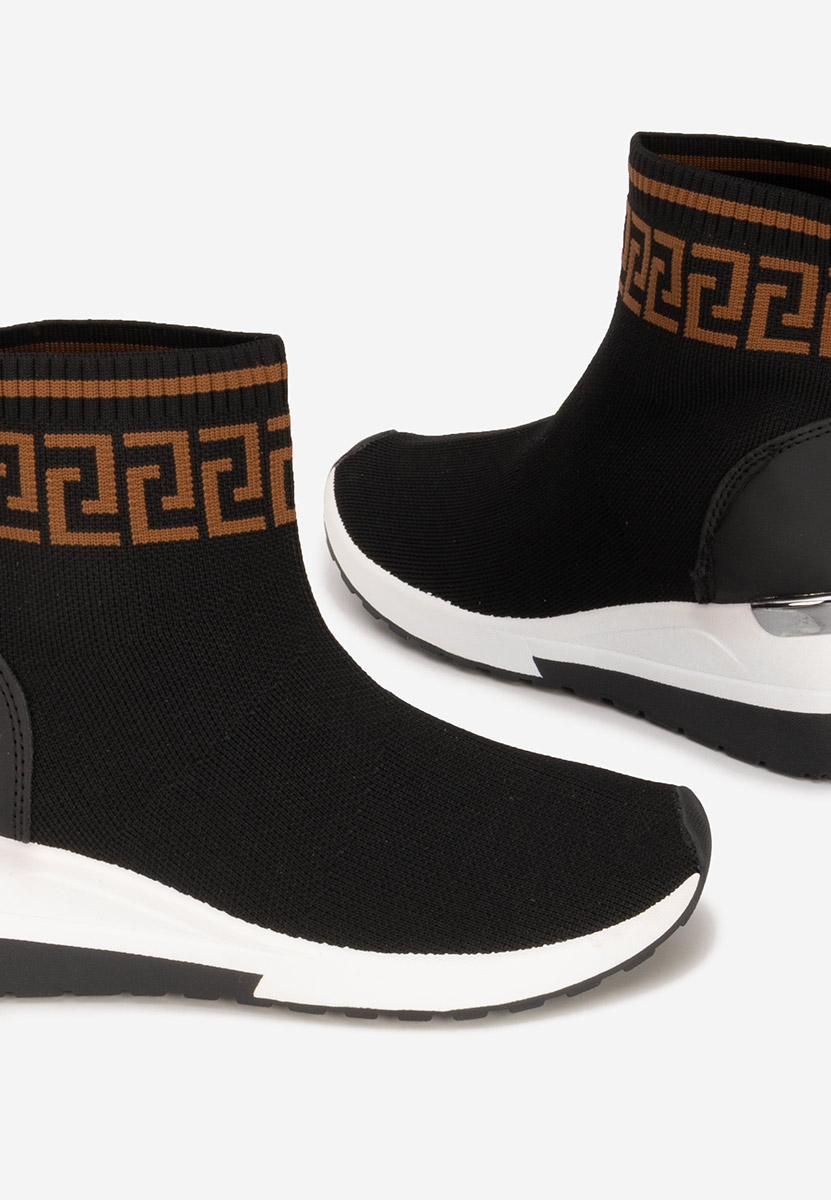 Sneakers donna alte tipo calzino Ofelina nero