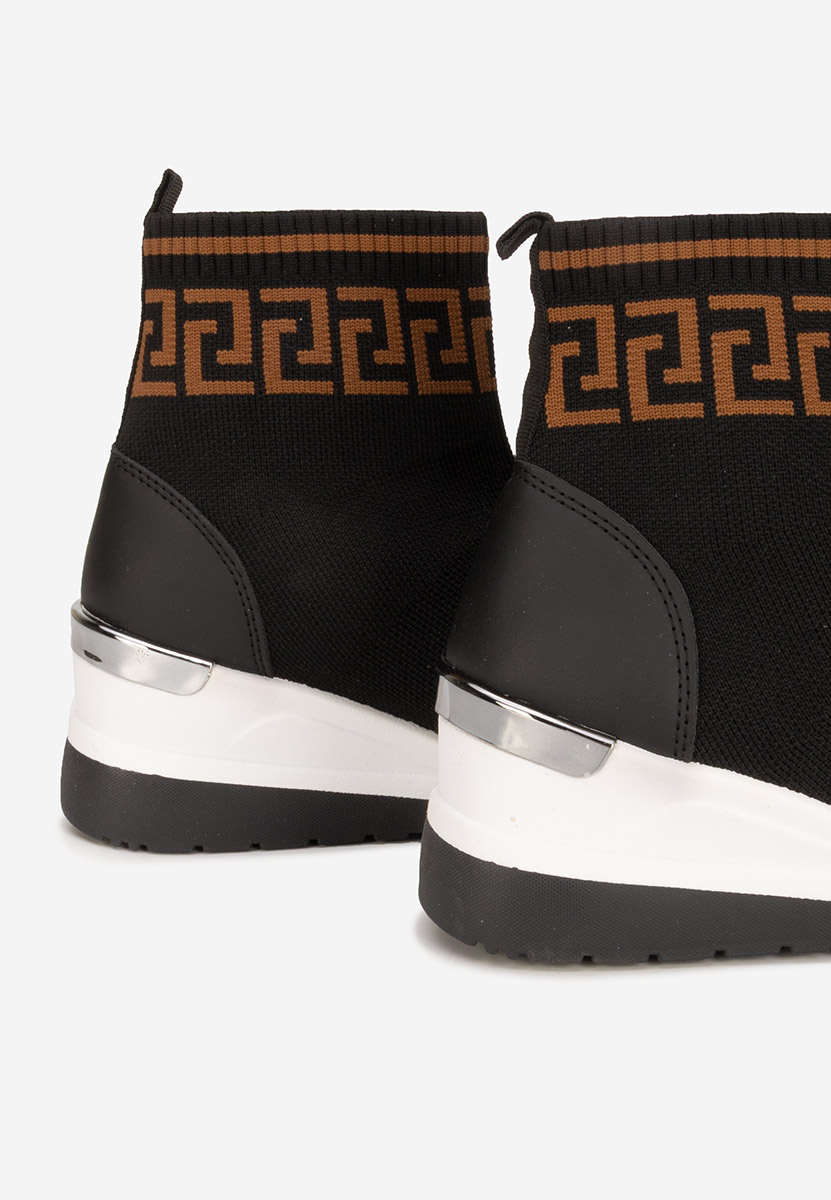 Sneakers donna alte tipo calzino Ofelina nero