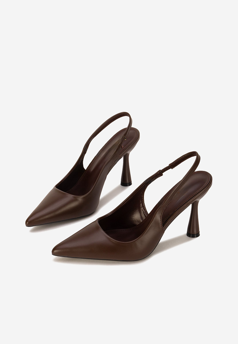 Décolleté Slingback Foxara marrone